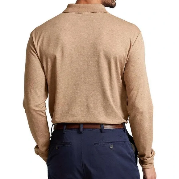 NWOT Polo Ralph Lauren Smooth Cotton Long Sleeve Polo - Picture 7 of 8